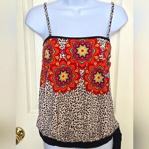 Venus Tankini Women's Size 4 Multi Colored Top‎ NWOT
